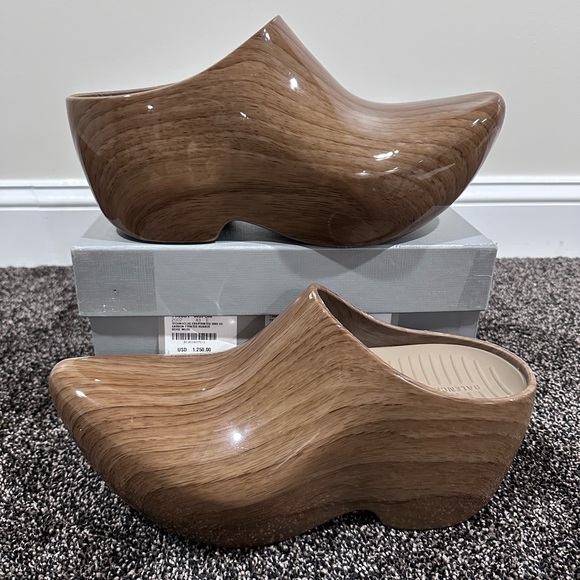Balenciaga SS23 Wooden Technoclog Slip On Shoes - Picture 1 of 14